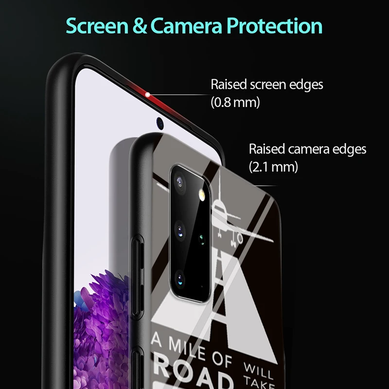 

Bore to fly Pilot Plane for Samsung S20 Ultra Plus A91 A81 A71 A51 UW A41 A42 A31 A21 A21S A11 5G Bright Black Phone Case