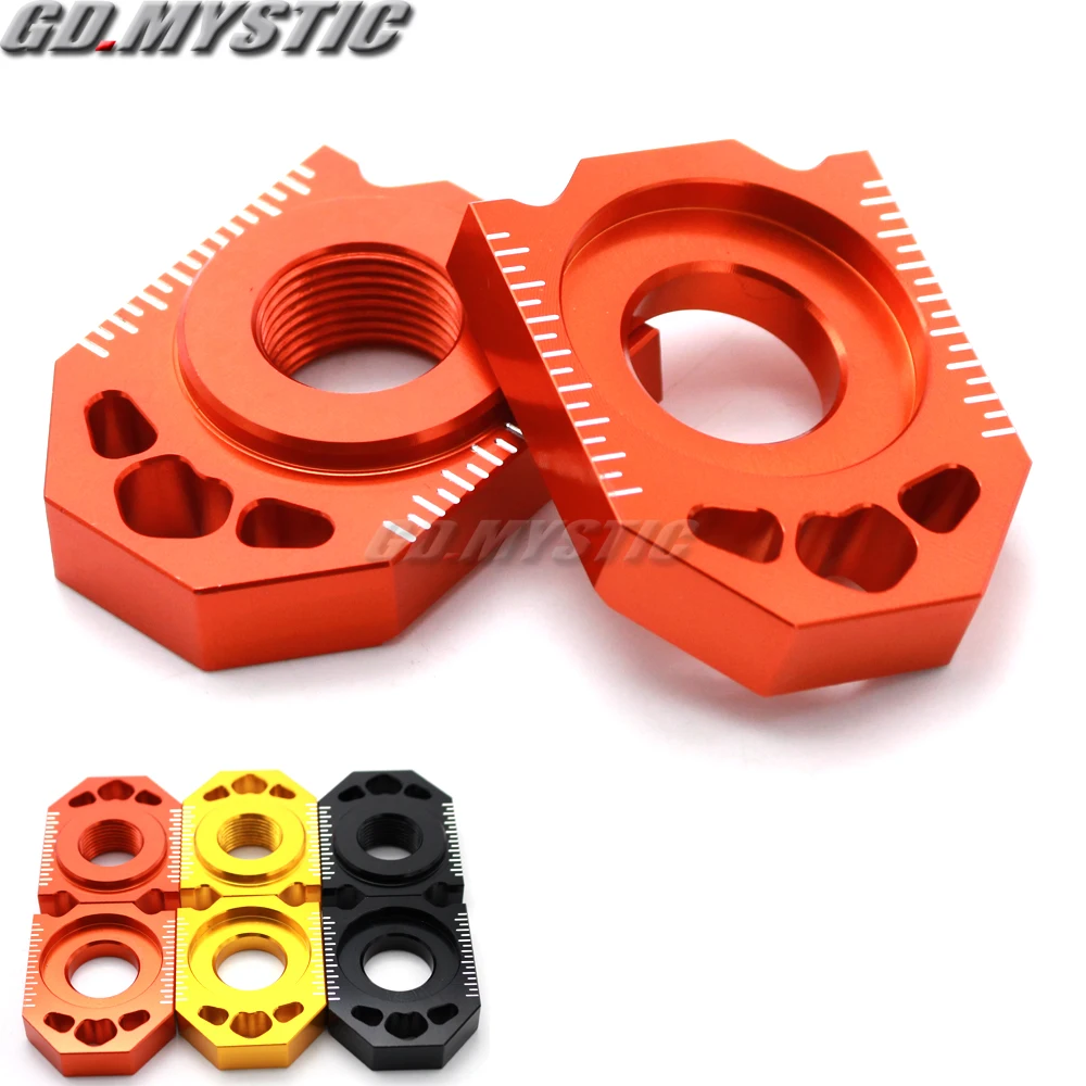 

CNC Rear Chain Adjuster Axle Block For SX SX-F XC XC-F EXC EXC-F XC-W XCF-W 85 125 150 300 350 450 530 SX85 EXC250 EXC300