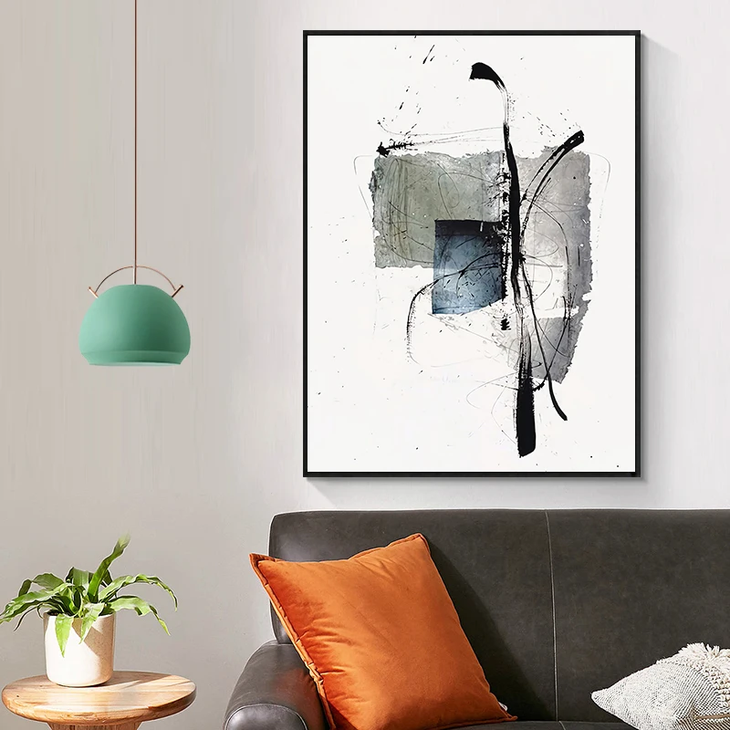 

Abstract Retro Creative Minimalist Pattern Canvas Painting Wall Art Printing Picture Bedroom Nordic Living Room Home Decoration