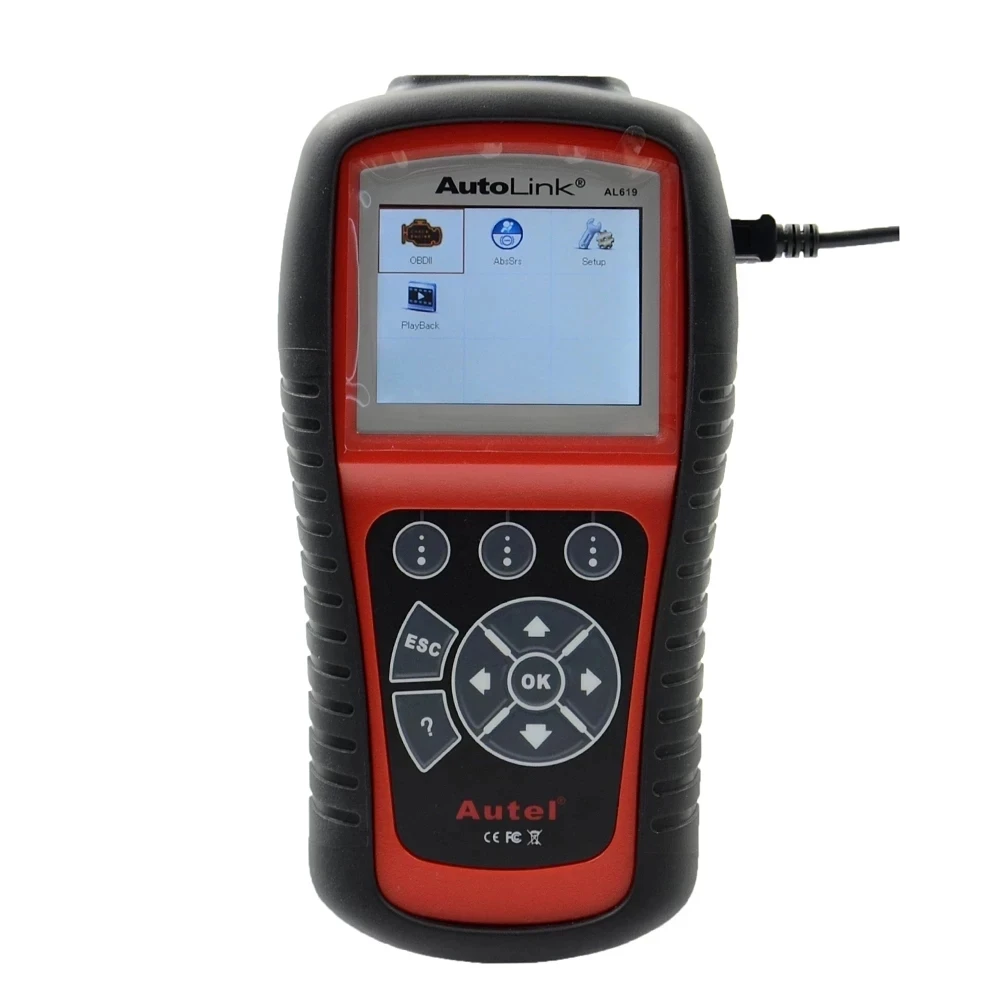Автомобильный диагностический инструмент оригинальный Autel AL619 OBD2/OBDII сканер для