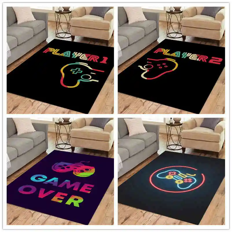 Геймерские коврики с контроллером нескользящий напольный коврик для дома
