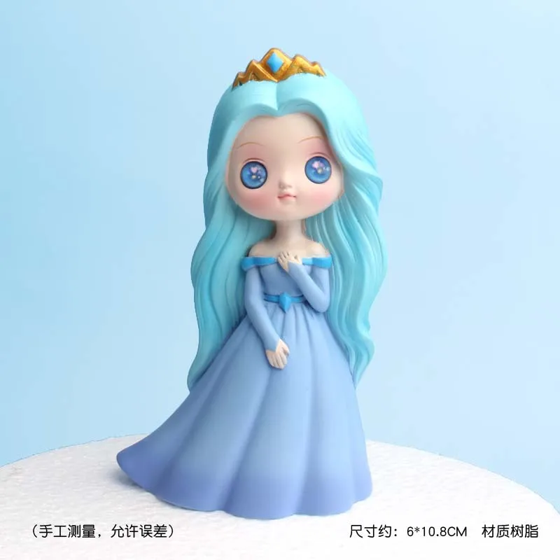

2021 Creative cartoon lovely princess cake ornament baking decoration couple student gift desktop ornament