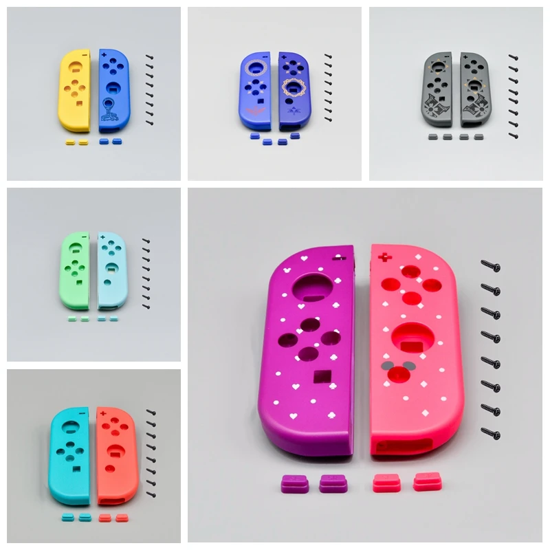 Чехол для контроллера Joy Con Nitendo Switch NS JoyCon чехол NintendoSwitch фиолетовая розовая Крышка