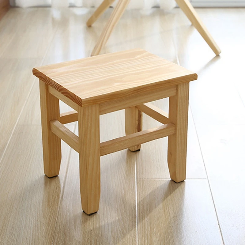 

Multi-Function Solid Wood Shoe Bench Stool Children'S Adult Stool Living Room Home Small Bench Sofa Tea Table Chair On-Slip Bath
