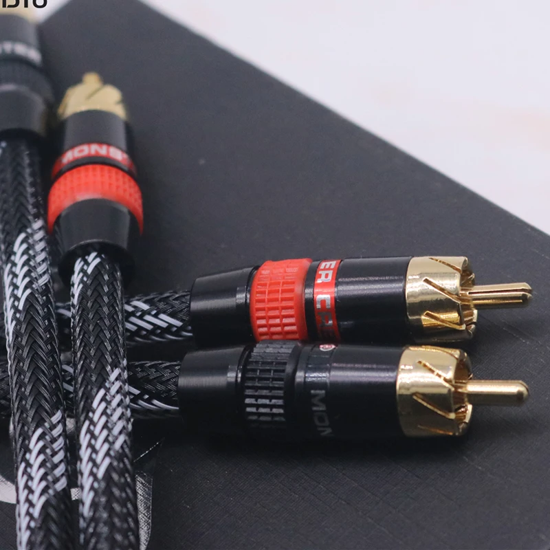 Кабель GQAE Hifi RCA для самостоятельной сборки аудио видео кабель 4N OFC 2RCA штырь