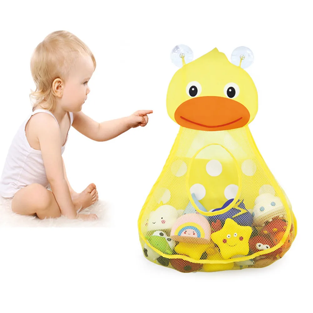 

Kids Bath Toys Organizer Superior Quality Tub Toy Storage Mesh Shower Caddy Organizer Set With Anti-slip Suction Cups Net