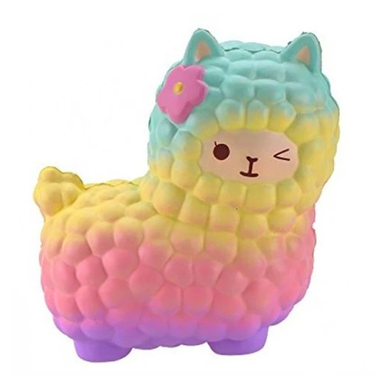 

B36E Decompression Toy Anxiety Squishy Alpaca Stress Relief Spongy Ball for stress