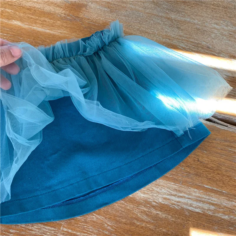

children wear spring 2021 new Korean baby girls solid color short skirt