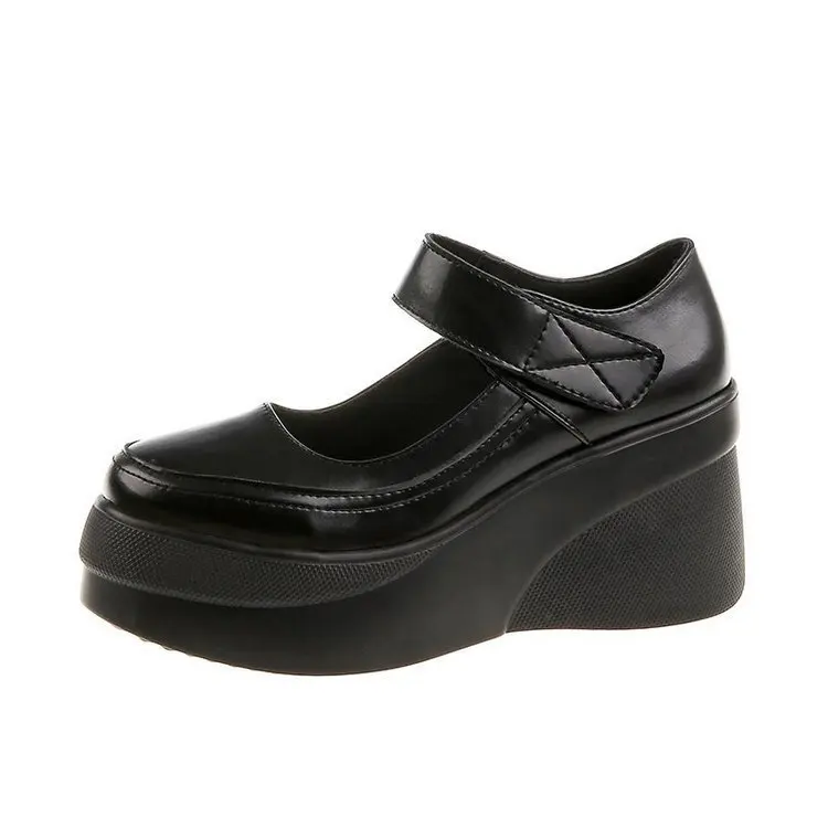 

Summer Shoes Ladies Casual Female Sneakers Oxfords Women's Flats Clogs Platform Round Toe British Style 2021 New Cross Leather D