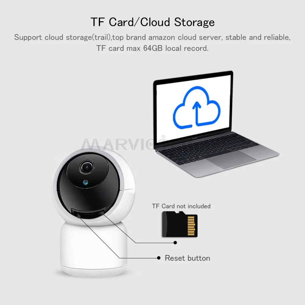 Домашняя IP камера безопасности WIFI двухсторонняя аудио видео видеонаблюдения