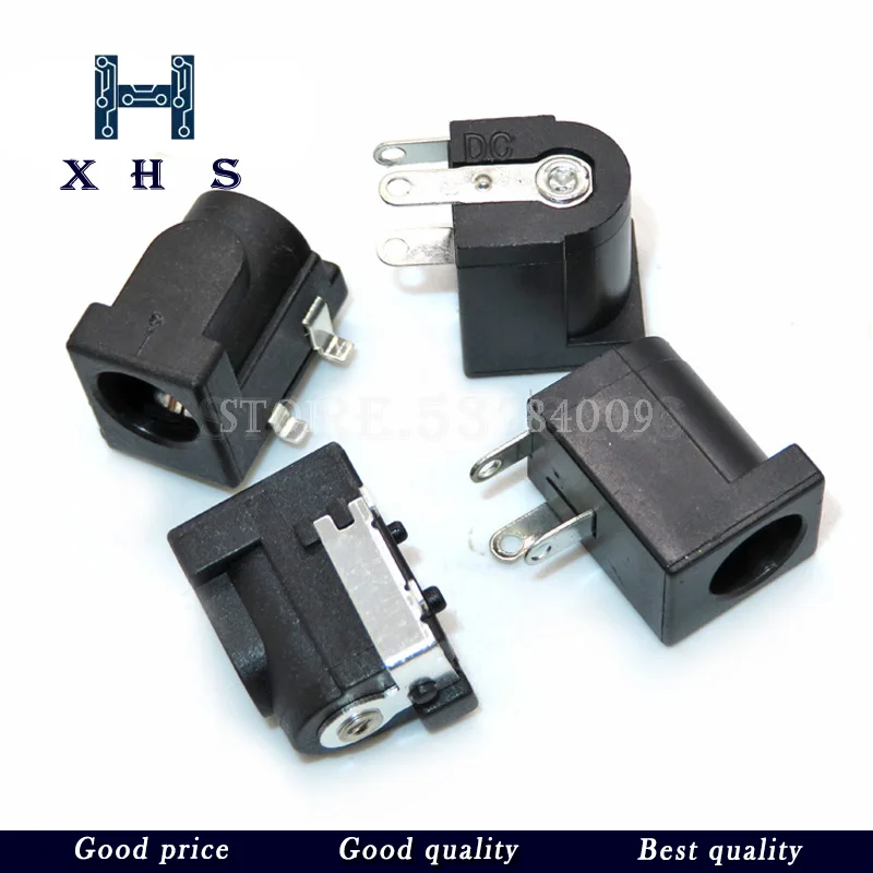 

10PCS DC-050 SMD/DIP DC005 5.5*2.1mm DC Power Jack Connector 5.5 x 2.1 mm socket DC050