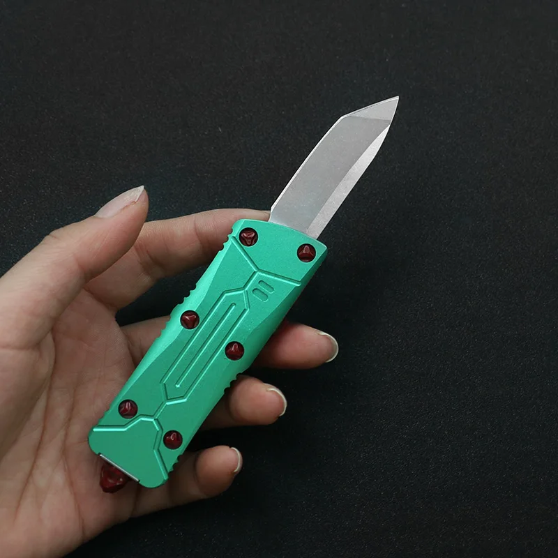 

SF 4 models Micro Mini Bounty Hunter Hunting OTF Double Action Knife Aviation Aluminum Handle D2 Steel Outdoor EDC Portable Tool