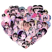 japanese cartoon animation girl cute stickers heart shaped sealing paster mobile phone stationery decorative sticker 35 pcs