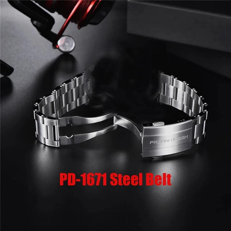 

2021 NEW Pagani Design Blue Steel Bracelet Luxury brand Black Bay Retro Mechanical Watch Strap 20mm PD-1671