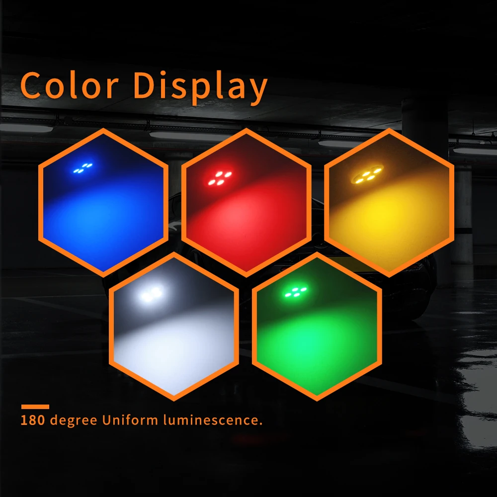 Светодиодные лампы T10 BA9S 4SMD T4W для салона автомобиля 100 шт.