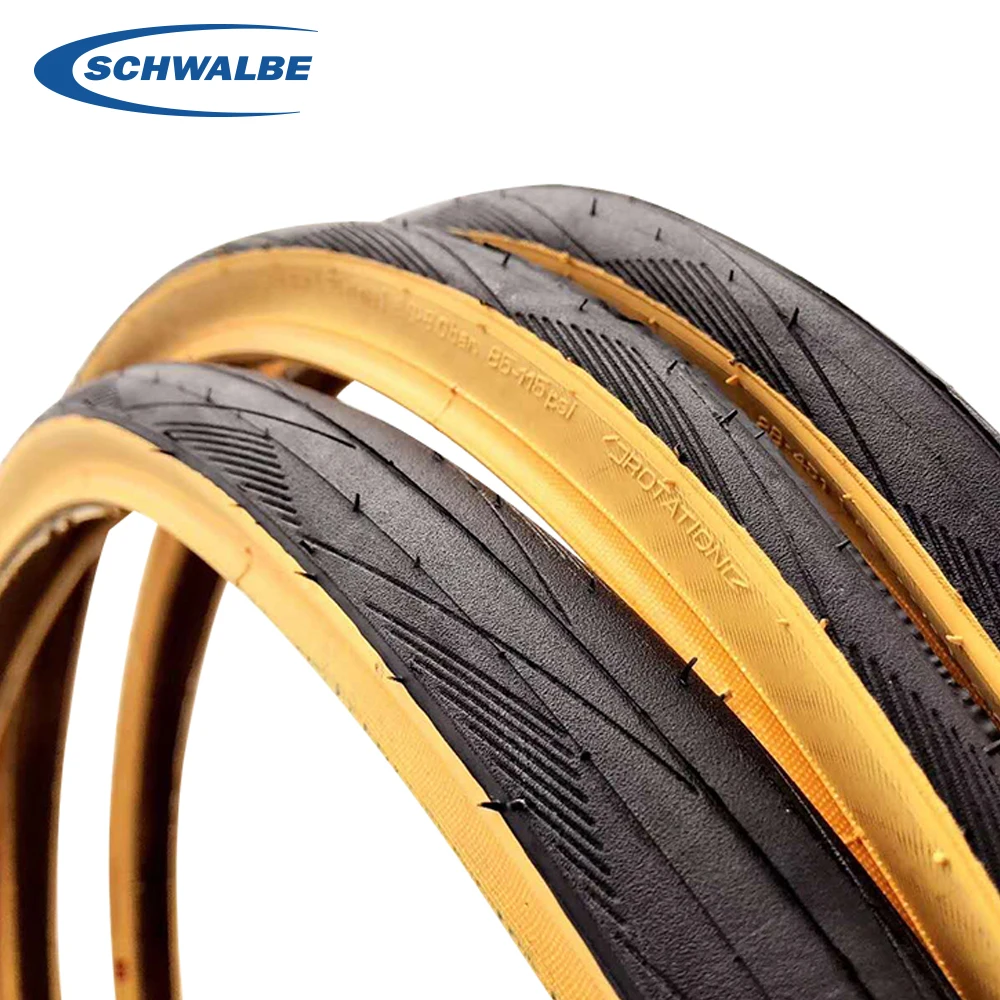Шина велосипедная Schwalbe со стальной проволокой 20 дюймов 28-406 451 черная желтая