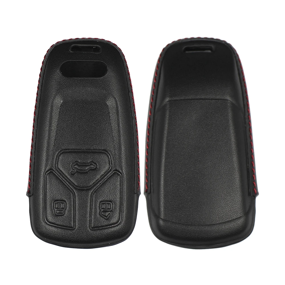 Кожаный чехол для автомобильных ключей OkeyTech защитный Audi A4 A4L 8S 2017 2016 Allroad B9 Q5 Q7 TT TTS