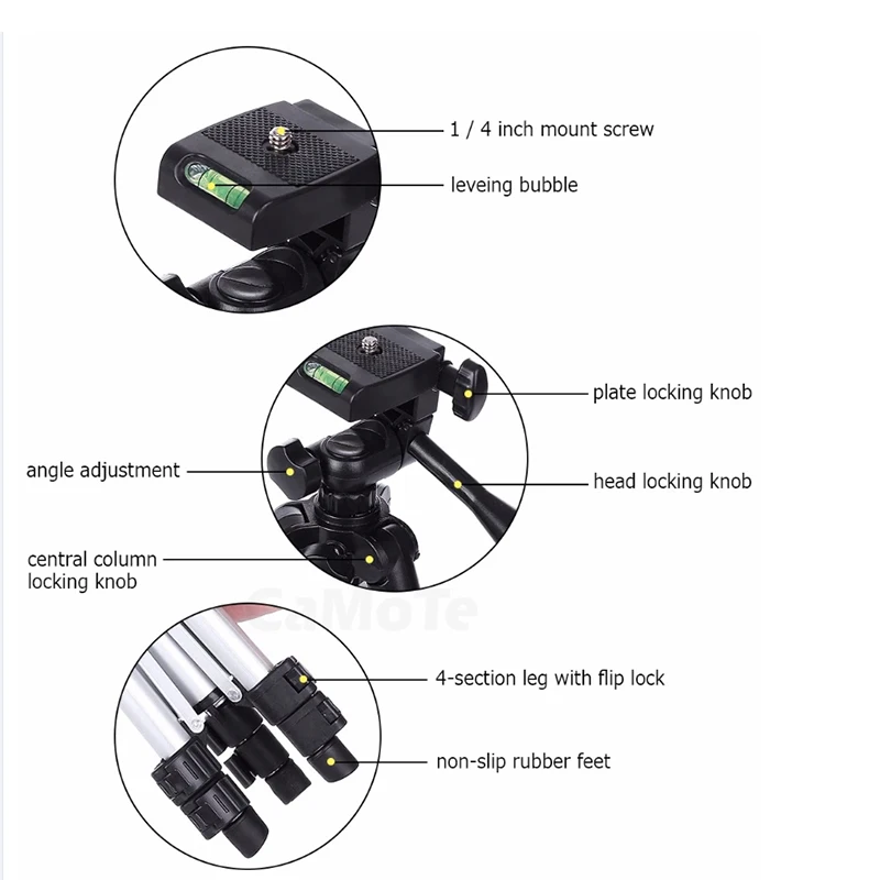 Стабилизатор продукции DSLR камера штатив Стенд для смартфонов каноны с U клип