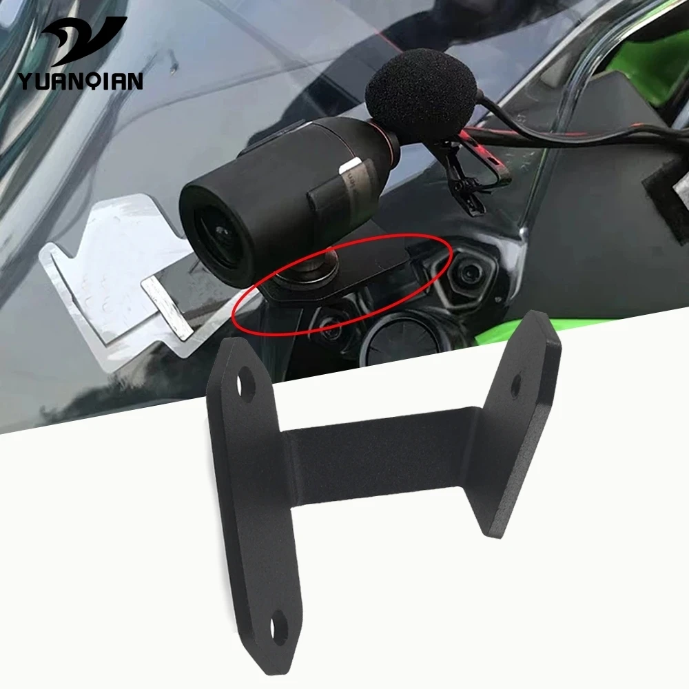 

For Kawasaki Ninja 400 NINJA400 2018 2019 2020 CNC Motorcycles Frames Left DVR Data Recorder Bracket Navigator bracket