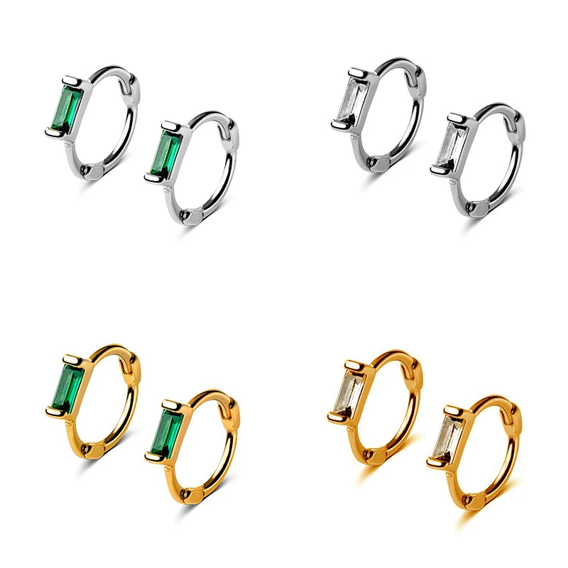 

Женские серьги-кольца из серебра 925 пробы, 8/10 мм