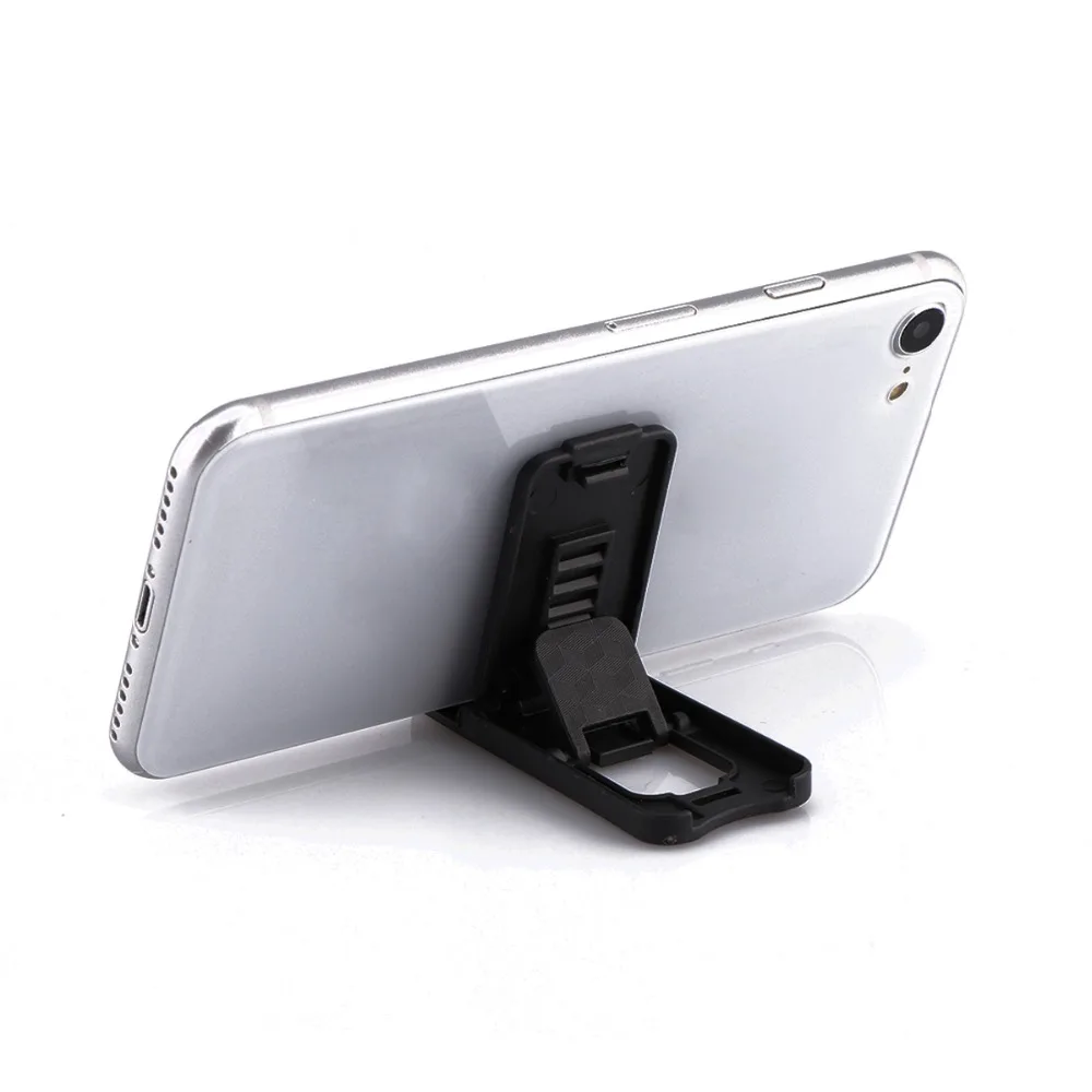 

Black Plastic Phone Holder Stand Foldable Desk Stand Holder 4 Degrees Adjustable Universal For IPhone For Xiaomi Phone