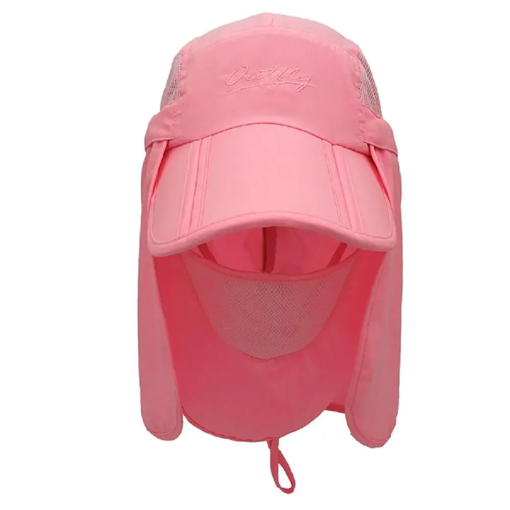 Pink Connectyle Kids шляпа для защиты от солнца Легкая сетчатая Кепка с клапаном быстросохнущая съемная - Цвет: Pink