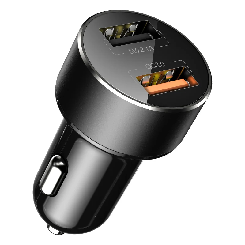 QC 3.0 Car Charger Автомобильное зарядное устройство FLOVEME Quick Charge 3,0 18 Вт QC3.0 Dual USB Автомобильное зарядное устройство для iPhone прикуриватель Быстрый автомобильный адаптер зарядного устройства для телефона - Тип штекера: QC 3.0 Car Charger