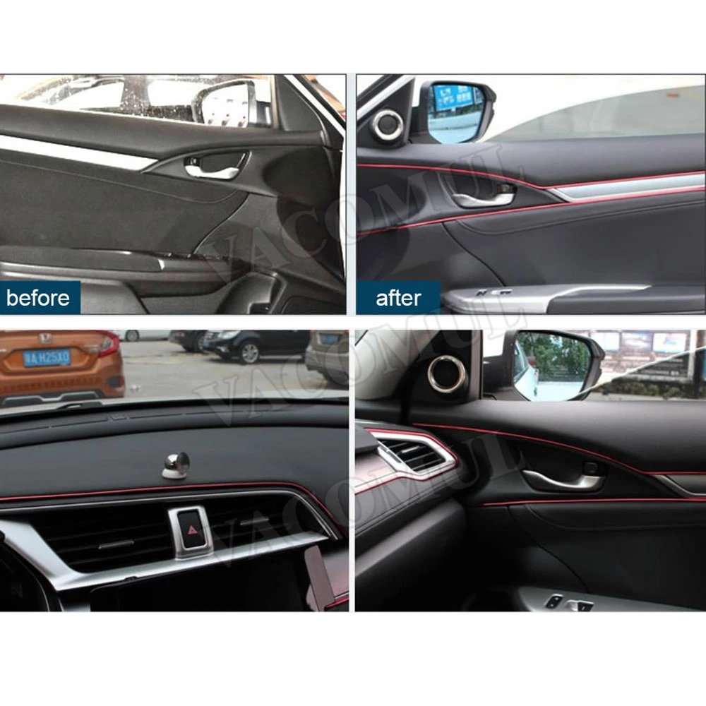 5 м полоски для украшения интерьера автомобиля молдинг отделка приборная панель
