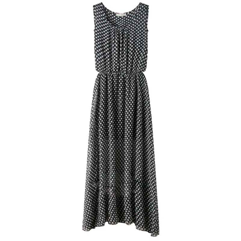 Женское длинное платье на бретелях повседневное свободное облегающее макси в