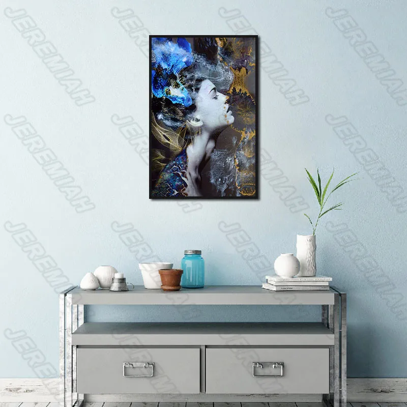 

Temperament Beauty Character Poster Nordic Style Wall Art Canvas Print Painting Modern Living Room Decoration