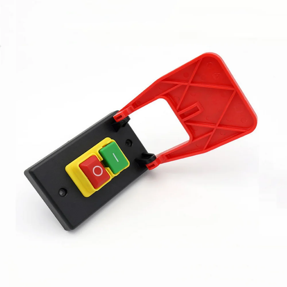 Off-On Red Cover Emergency Stop Push Button Switch 16A Power-Off/Undervoltage Protection Electromagnetic Start | Обустройство дома