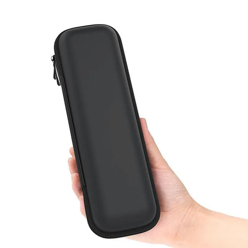 1pc Black Pencil Case Portable EVA Hard Shell Pen Holder School Office Stationery Pouch Internal Mesh Earphone Makeup Bags |