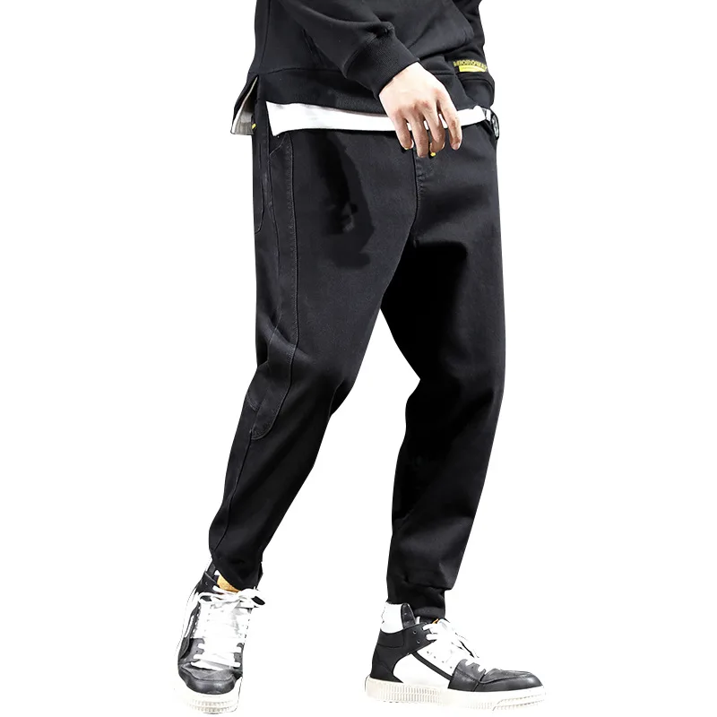 Джинсы мужские рваные уличная одежда брюки из денима в стиле хип хоп|Мужские