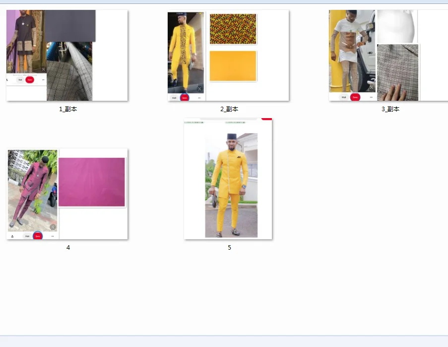 

african man clothes 2 pcs set suit