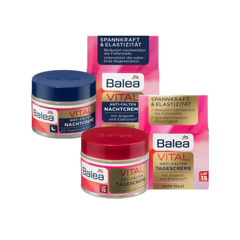 Новый дневной крем Balea с подтяжкой + ночной Baobab для женщин от 40 лет омолаживающий