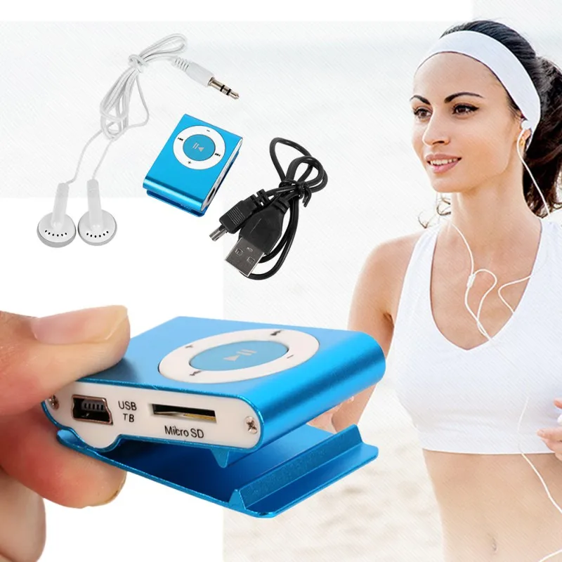 EDAL Protable Mini USB Mp3 Music Player Support Micro TFCard Slot MP3 Sport Port With Earphone 8 Colors | Электроника