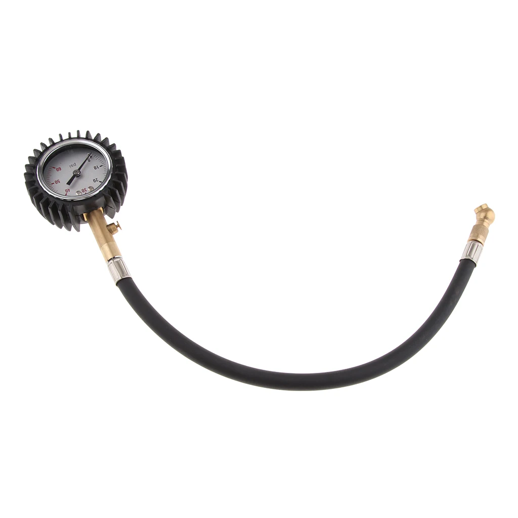 Автомобильные шины для мотоциклов давление 70 мм Циферблат Манометр 0-60 PSI с