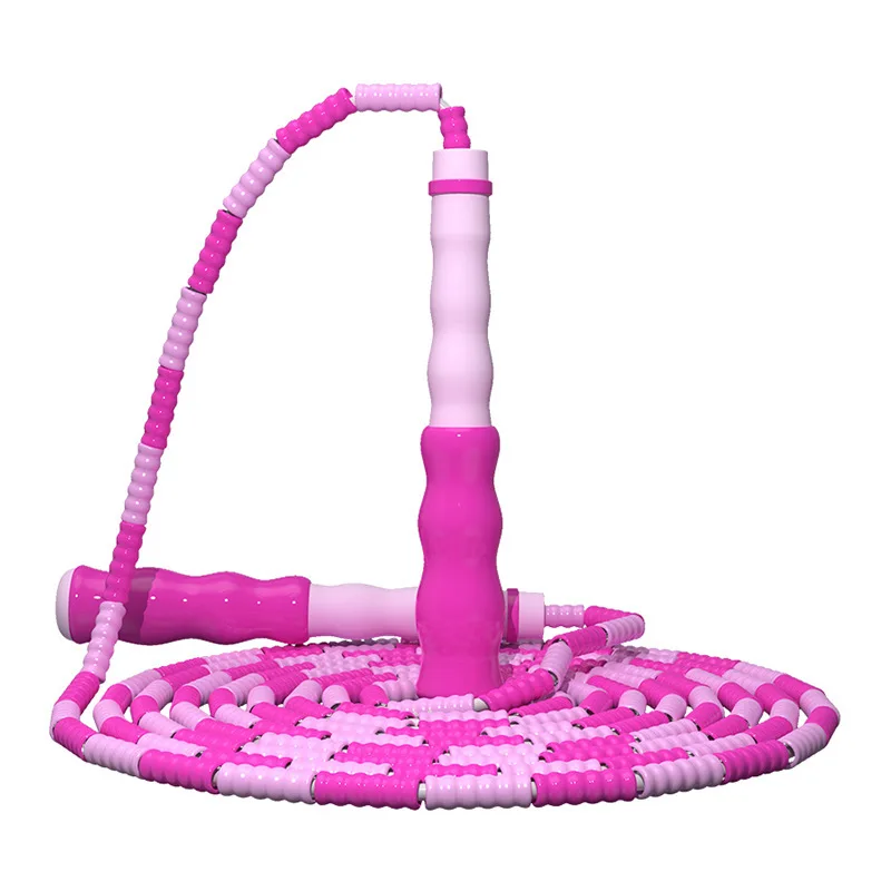 

Bamboo skipping rope for kindergarten children soft beads without knotting adjustable bead skipping rope jump rope for kids