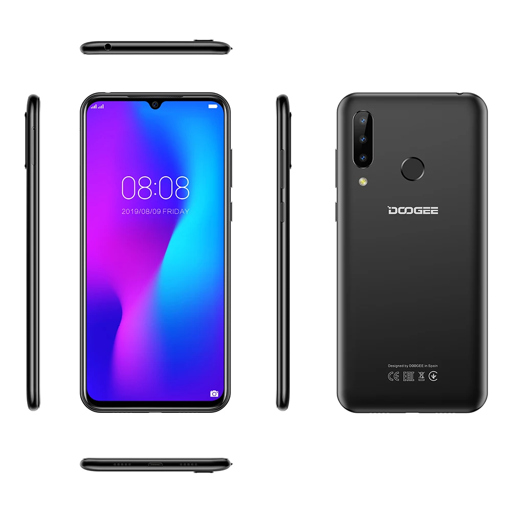 DOOGEE N20 4G смартфон 6 3 дюймов FHD + безрамочный экран с Дисплей 4 Гб 64 Восьмиядерный 4350