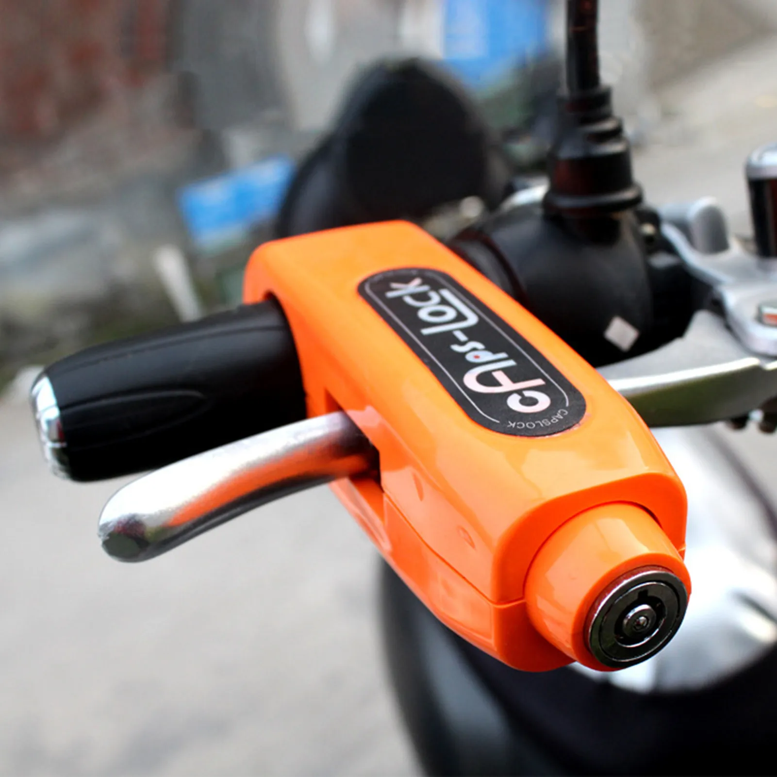 

Motorcycle Grip Lock CNC Security Safety Locks Handlebar Handset Brake Lever Disc Locking Fit Scooter ATV Anti-theft Motor Lock