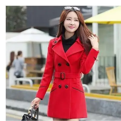 

New women's wear new cloth coat of cultivate one's morality female long woolen cloth coat
