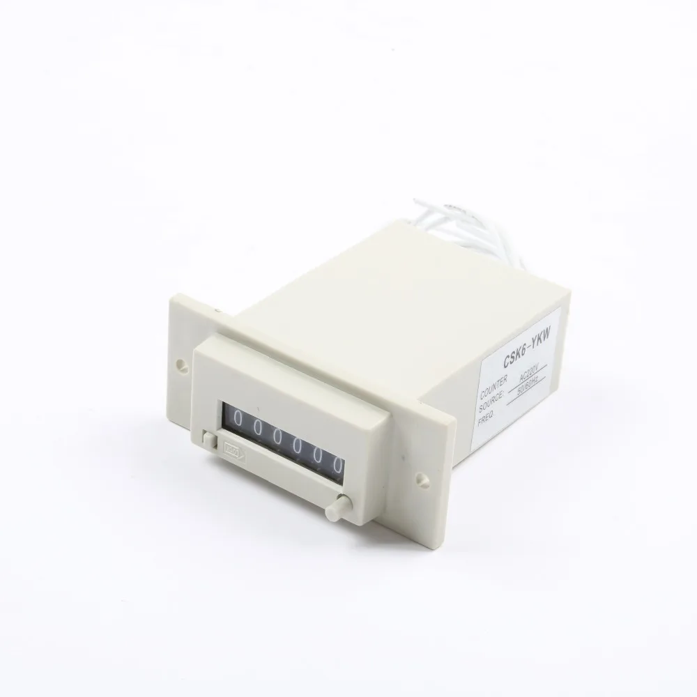 CSK6-NKW CSK6-YKW 6 digit Electromagnetic counter with manual lock reset button AC220V AC110V DC12v DC24v switch | Обустройство дома