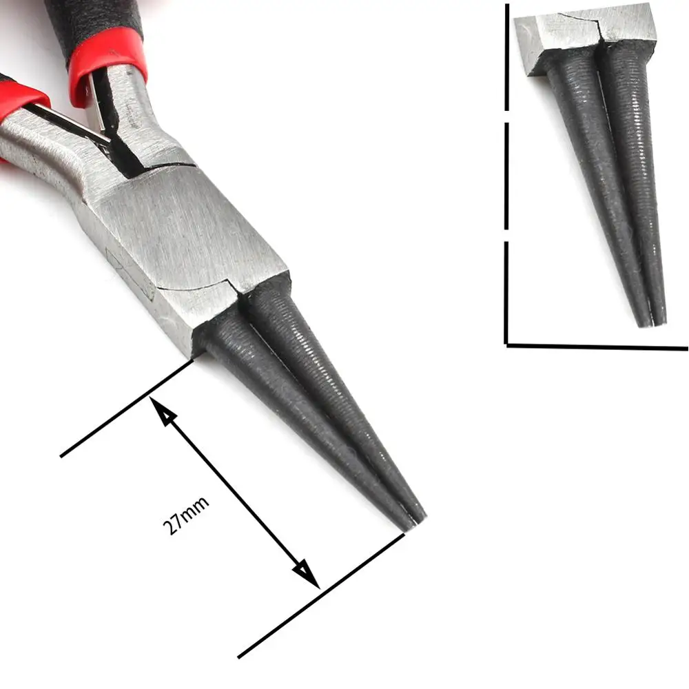 Round Nose Pliers 1 шт. круглое сверло с плоским торцом оборудование плоскогубцы прочные ювелирные изделия плоскогубцы инструменты DIY ювелирные аксессуары Бисероплетение ювелирные изделия инструменты ручной работы - Цвет: Round Nose Pliers