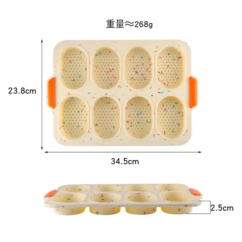 

8 Grids Silicone Baking Mould Quality Non-Stick DIY Chocolate Jelly Cupcake Cake Mold Handle Dishwasher Microwave Safe Bakeware