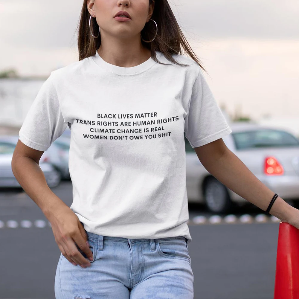 

2021 Black Lives Matter Quote Saying Letters Print Tees Unisex Plus Size Loose Casual Tees Short Sleeve O Neck Equal t shirt