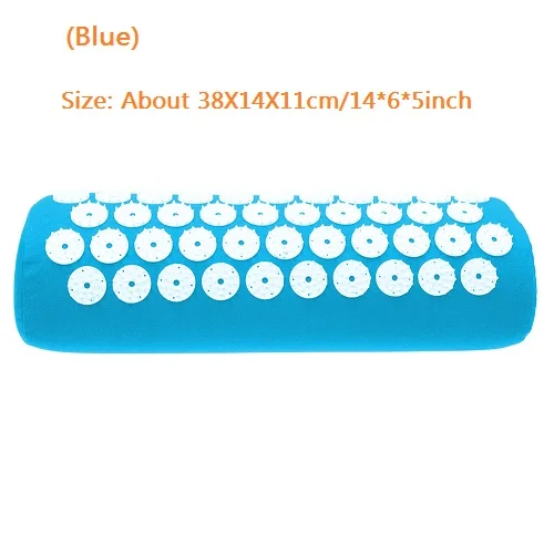 Blue Новая акупунктурная массажная подушка, снимающая боль в теле, стресс, акупрессура, подушка, массаж тела, хлопковая Подушка, массажер - Цвет: Blue