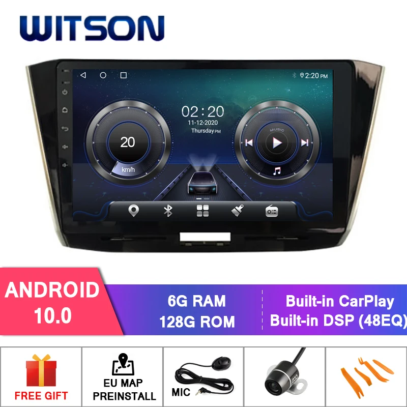 WITSON 9 ''большой экран Android 10 0 Восьмиядерный 4 Гб ОЗУ автомобильное радио для