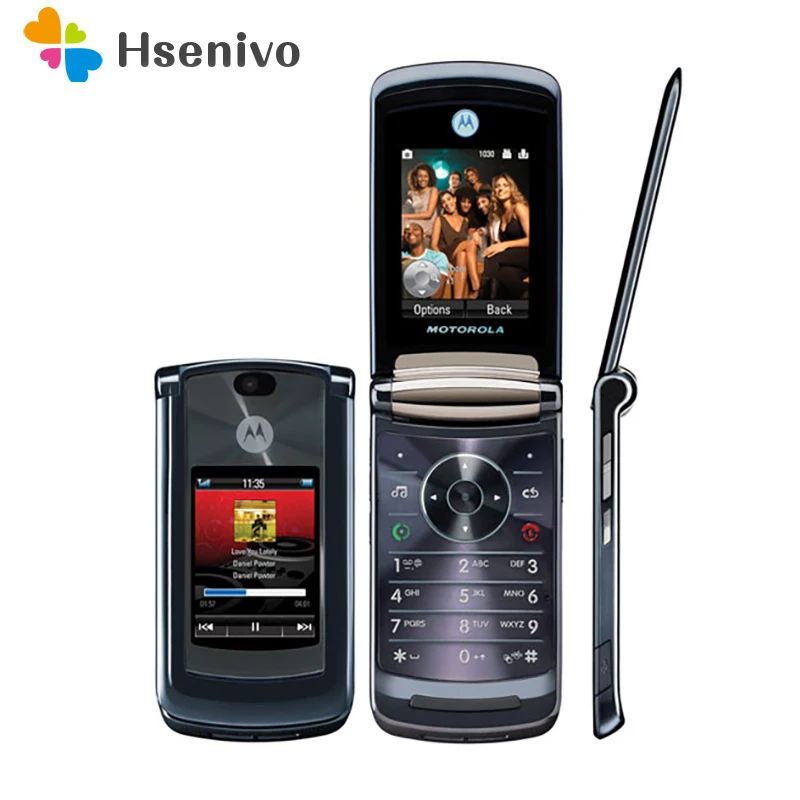 motorola v8 refurbished original unlocked luxury version 2 2 240x320 pixels 770mah gsm flip mp3 cellphone fm radion phone free global shipping