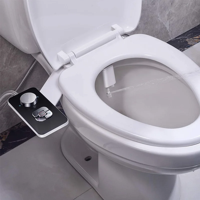 

Bidet Attachment Non-electric Cold Water Bidet Toilet Seat Attachment Pressure Controls Retractable Self-cleaning Dual Nozzles