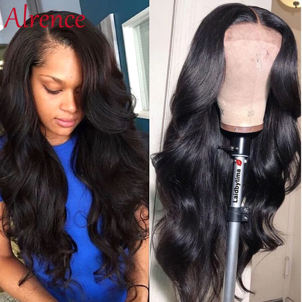 Парики из натуральных волос на кружеве без клея перуанские Волнистые